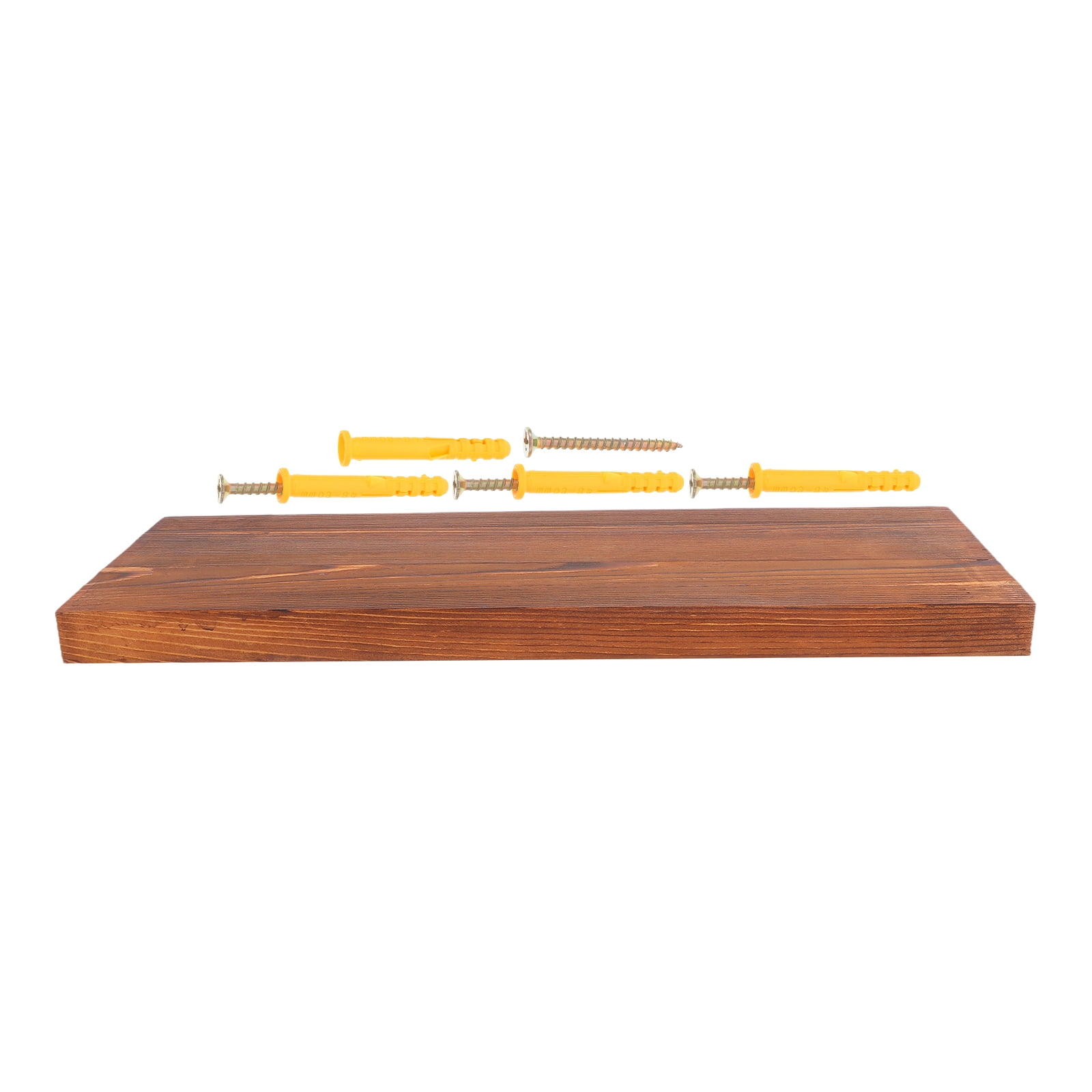 SKISUNO Floating Storage Shelves Modern Wood Organizer for Home Use in Brown 1Pcs