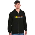 thumbnail image 5 of PACMAN Retro 80s Arcade Game Classic Zip Up Hoodie Men's Women's Brisco Brands S, 5 of 6