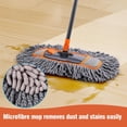 thumbnail image 4 of Microfiber Dust Mop for Hardwood Floor Cleaning, Dry and Wet Baseboard and Floor Duster, Household Cleaning Tool for Kitchen, Bathroom, 4 of 7