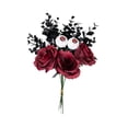 thumbnail image 3 of Ramo de rosas con forma de globo ocular para Halloween, simulación de decoración, esquejes de flores artificiales ligeros para regalo, fiesta temática Rojo, 3 of 8