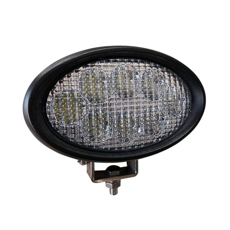 LED Handrail Light 24W 2450 Lumens Oval Flood Swivel Mount Compatible with JCB Fastrac 3200 3230 4160 4190 4220 8290 8330 TM180 TM220 TM320 Tractors MF 9695 9895 505081D1 700/G6320