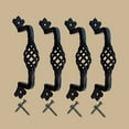 thumbnail image 2 of Renovators Supply Kitchen Cabinet Handles 6" Black Wrought Iron Birdcage Design Cabinet Pulls w/Screws Pack of 4, 2 of 10