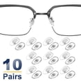 thumbnail image 3 of Uxcell Eyeglass Nose Pad Thickness Anti-Slip Glasses Nose Grips Titanium Logo Glasses Nose Pads for Plastic Frames Glasses Gold 10, 3 of 7