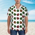 thumbnail image 2 of Fuzoiu Colorful Autumn Pinecones Print Hawaiian Shirt for Men, Summer Beach Casual Short Sleeve Button Down Shirts, Men’s Beach Summer Shirts with Pocket,Large, 2 of 7