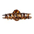 thumbnail image 4 of Barrette Grande de Las Mujeres, 4,3 "Jumbo Barrettes Fuerte Influencia de Captura Pasador de Pelo Mordaza de para El Grueso / Fino Barrettes - Marrón Macarena Clips grandes para el pelo de las mujeres, 4 of 8