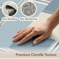 thumbnail image 6 of ODIKA 8'x10' Washable Area Rug Non-Shedding, Easy Care, With Striped Modern Mosaic Color Field Design Abstract Colorblock Refined for King Size Bedroom Under Bed, Master Suite, 6 of 7