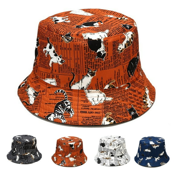 Cheers.US Bucket Hat Fisherman Hat Bucket Hat Travel Beach Sun Hat for Women Teens Boys Girls