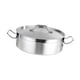 thumbnail image 1 of Olla de acero inoxidable para cocina de inducción con tapa fácil de limpiar 28cm, 1 of 9