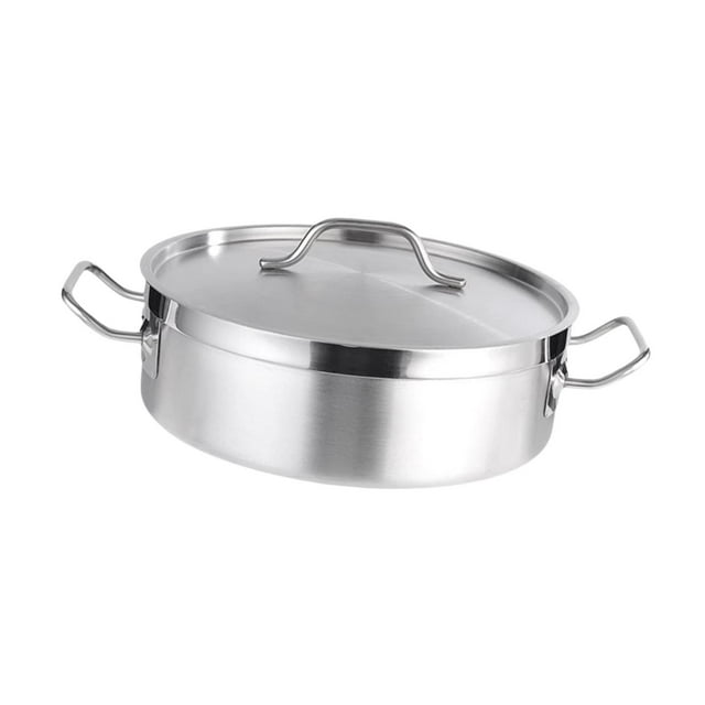 Olla Caliente De Acero Inoxidable Con Tapa, Olla Caliente China Gruesa Para Picnic, Fiesta, Hogar, 28cm