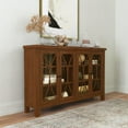 thumbnail image 2 of Hillsdale Furniture Bayside Wood 4 Door Console Cabinet, Rustic Mahogany, 2 of 20