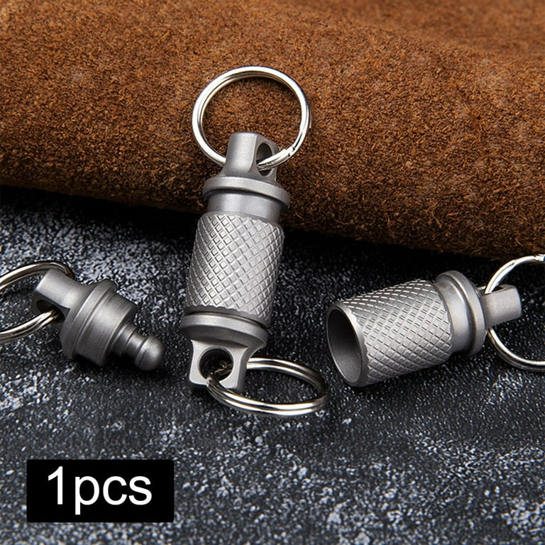 1pcs Mini Outdoor Hiking Titanium Alloy Carabiner Snap Clip Hook Buckle  Keyring