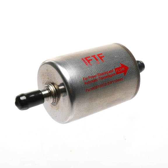 iFJF 3/8" Magnetic Inline Automatic Transmission/Power Steering Filter for Universal Light Truck and Car Replaces 3810000 58953 TF101M Metal Housing
