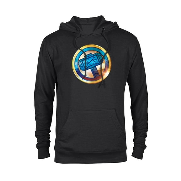 Marvel Thor: Love and Thunder Mjolnir Icon - Pullover Hoodie for Adults - Customized-Black