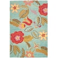 thumbnail image 2 of SAFAVIEH Blossom Mia Floral Flowers Wool Area Rug, Blue/Multi, 5' x 8', 2 of 7