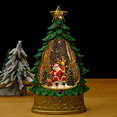 thumbnail image 1 of Globo de nieve navideño de 10 ", globos de nieve musicales, linterna con purpurina iluminada, ciervo, Claus, árbol de Navidad, decoración de mesa navideña, regalos cristianos, 1 of 7