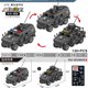thumbnail image 3 of Bloques de construcción para niños, juguete de ladrillos para armar vehículo todoterreno armazón militar Humvee Jeep H1, serie WW2, ideal para regalo, 2 modos, 2024,No Box, 3 of 6