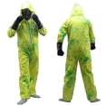 thumbnail image 4 of 2025 Biohazard Virus Nuclear Radiation Infected Costume Halloween Adult Kids Zombie Outfit Family Cosplay Red Green Blood S-, 4 of 5