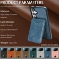 thumbnail image 2 of for Samsung Galaxy S25 Plus Case Wallet, 2 in 1 Detachable Magnetic with Card Holder Back Cards Slot RFID Blocking PU Leather Shockproof Protective Stand Phone Case Cover for Women Men - Blue, 2 of 11