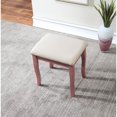 thumbnail image 5 of Luckynote Sanlo Wooden Vanity Make Up Table and Stool Set, Rose Gold, 5 of 10
