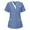 Blue, variant on Frostluinai Nursing Uniform For Womens Scrubs Tops Color Casual Working Uniform With Pocket V-Neck Work Utility & Safety Tops Nursing Worker Protective Clothing Top