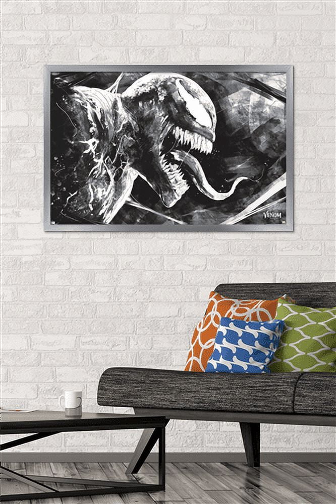 Marvel Venom: Let There be Carnage - Sketch Wall Poster, 22.375" x 34", Framed