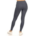 thumbnail image 3 of Women's Casual High Waist Solid Full Length Leggings, 3 of 4