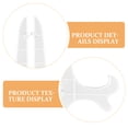 thumbnail image 3 of TABLZONE 2Pcs Set Stand Holder Epoxy Mold for Professional Use White Rectangle 11.8x5.4x0.6In, 3 of 8
