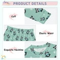 thumbnail image 2 of Pajama Raccoon Snowflake Cute Comfortable Cotton Two-piece Pajama Set, 2 of 7