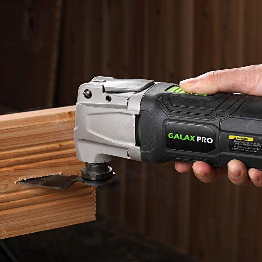GALAX PRO 2.4Amp Variable Speed Oscillating Multi-Tool Kit with Quick-Lock  accessory change, Oscillating Angle:3°, 28pcs Accessories and Carry Bag 