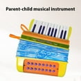 thumbnail image 3 of Rupoun Mini 20-Key 16-Bass Accordion ABS Plastic Lightweight Button Accordion For Beginners Yellow [cite: 24], 3 of 4