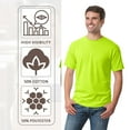 thumbnail image 6 of Gildan High Visibility Safety T-Shirt for Men Hi Vis Short Sleeve Work Reflective Shirts (Safety Green-Orange Pack 8, XL), 6 of 8