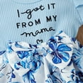 thumbnail image 5 of MAMOWEAR Baby Girl Outfits Summer Romper Shorts Set "I Got It from My Mama" Floral Clothes for Girls, 5 of 8
