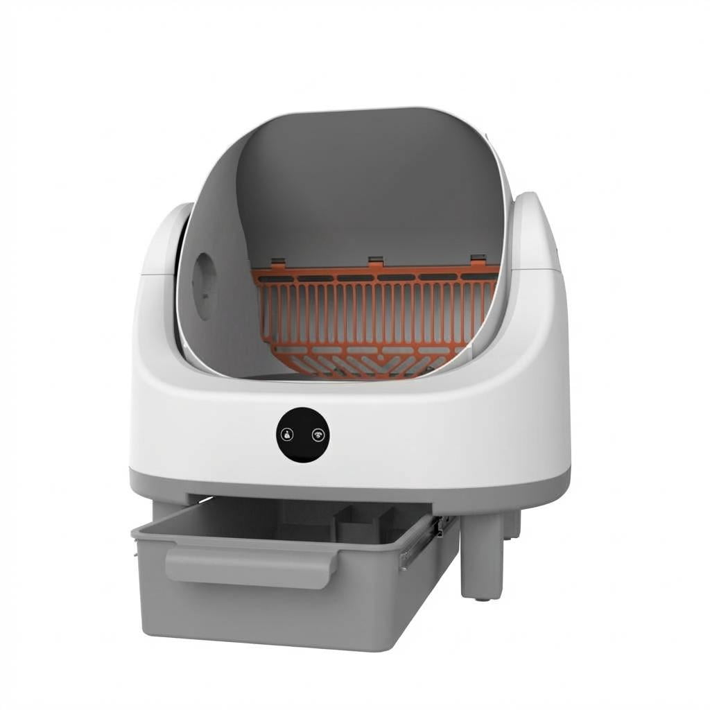 Self Cleaning Cat Litter Box, Automatic Litter Box for Multiple Cats, Large Smart Cat Toilet with Triple Safety Protection, App Control & Odor Control