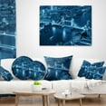 thumbnail image 4 of Designart Blue London Night Aerial View - Cityscape Throw Pillow - 12x20, 4 of 5