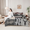 thumbnail image 4 of Feelyou Adventure Bedding Comforter Set 7pcs, Lodge Cabin King Bedding Sets, 4 of 7