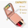 thumbnail image 3 of Lipstick Case With Mirror For Purse, Pu Leather Cosmetic Bag Travel Makeup Mini Bag Lipstick Holder Black, 3 of 4