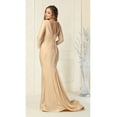 thumbnail image 2 of Juniors Womens V-neckline Bodycon Gown, 2 of 5