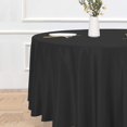 thumbnail image 2 of LAICAIW Round Tablecloth-108 Inch-Water Resistant Spill Proof Washable Polyester Table Cloth Decorative Fabric Table Cover for Dining Table, Buffet Parties and Camping, Black, 2 of 7