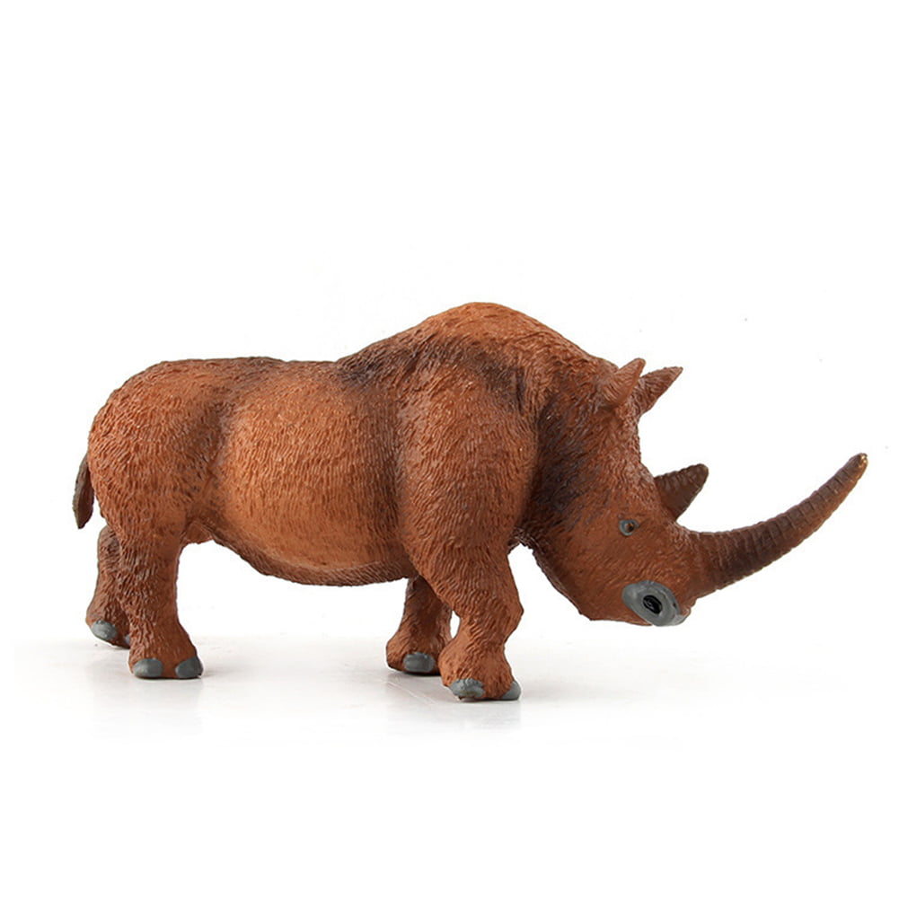NEW Safari WOOLLY RHINO plastic toy Prehistoric animal rhinoceros DINOSAUR 