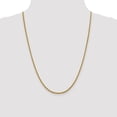 thumbnail image 4 of 14K Yellow Gold Box Chain Styles Necklace 2.4 mm Semi-Solid D/C Round 24 inch, 4 of 4