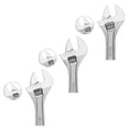 thumbnail image 4 of MAXPOWER 3PCS Ensemble de Clés Réglables, Clé Mobile de Levier de Vitesses Réglable Professionnel avec une Grande Capacité de Mâchoire, Clé Forgée avec Finition Chromée, Ensemble Comprend 6 Pouces, 8 Pouces, 10 Pouces, 4 of 15