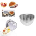 thumbnail image 3 of deevoka 6/7/8'' Non-Stick Heart Shape Spring Form Cake Pan Aluminium Baking Tins 2''Deep 7inch, 3 of 9