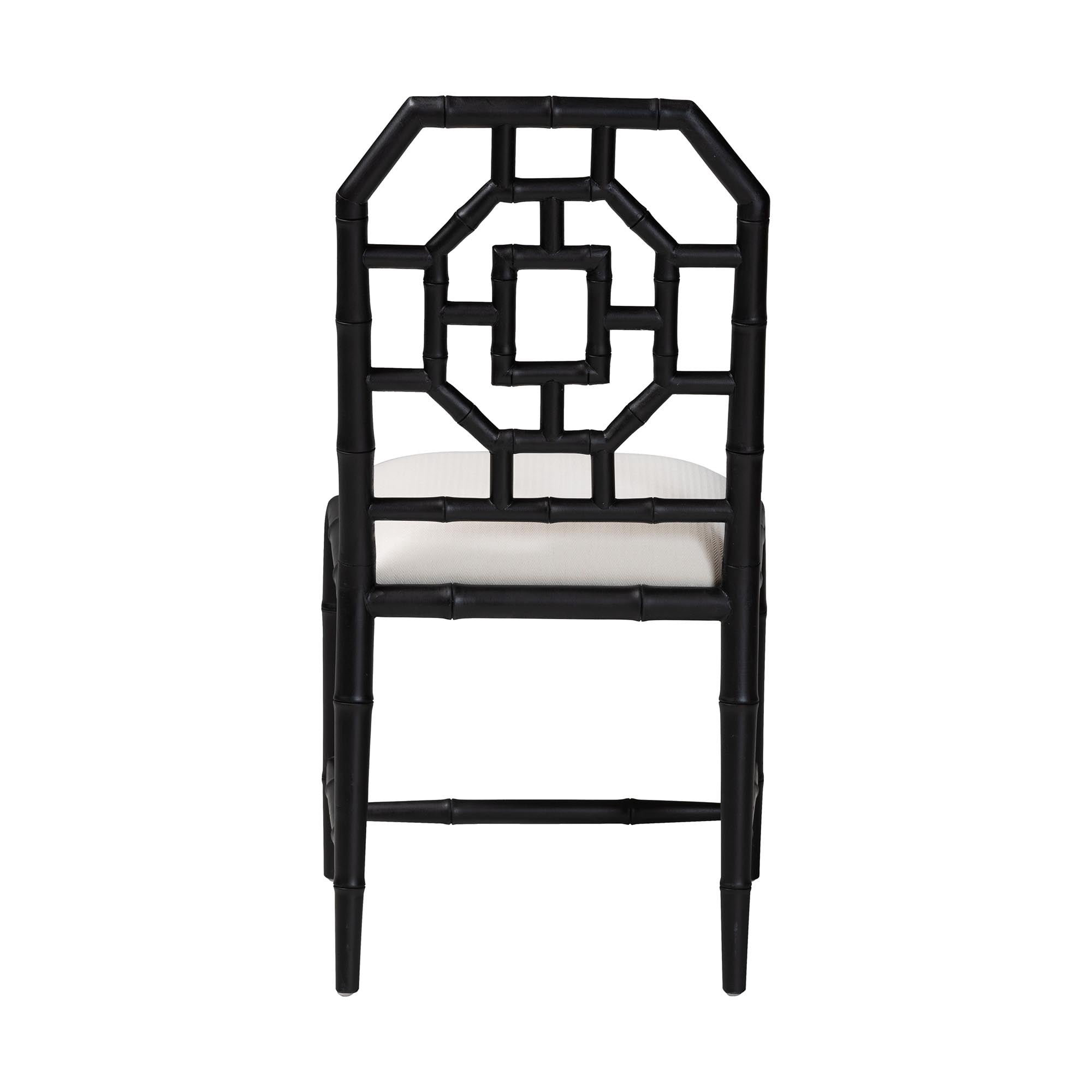 bali & pari Boone Boho Dining Chair, Dining Height 20.10", Black
