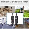thumbnail image 4 of Temperature Humidity Meter, -20-70 degrees Celsius  0-100%RH Handheld Hygrometer  Backlight Display  for Industrial Use, 4 of 7