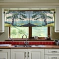 thumbnail image 3 of Yayeee Kitchen Curtains Tier Set of 2 Light Filtering 57"x24" Over Sink Window Panels, Mounatin at Dawn, 3 of 7