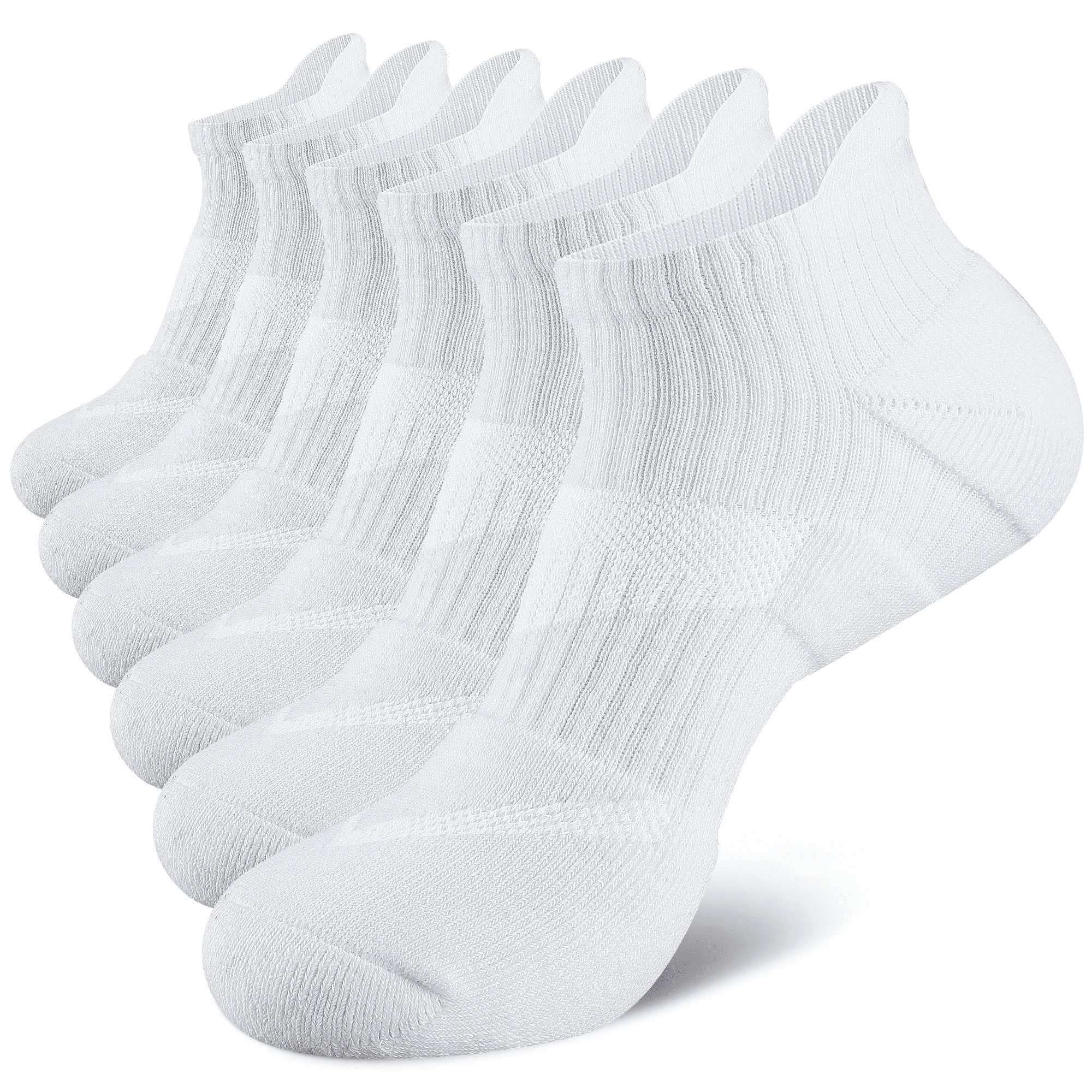 COOPLUS Womens Cotton Ankle Socks Performance Cushion Socks Breathable