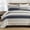 Navy/Gray, variant on DUOHONG 100% Cotton Quilt Set Queen Size-90x98 Farmhouse Striped Quilt Bedding Set,Reversible Lightweight Quilted Bedspread for Queen Bed,Gray/Navy,3 Pieces