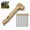 Khaki, variant on Multifunctional Camping Hammer Mallet With 8 Tent Pegs, 2-In-1 Stake Puller, Ground Driver, Bottle Opener, Built-In Storage Handle, Lightweight Pusher For Outdoor Hiking Backpacking