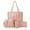Pink, variant on 4Pcs Women Fashion Handbags Set Makeup Pouch Wallet Tote Shoulder Top Handle Satchel Purse Red