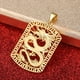 thumbnail image 4 of 1pc hombres masculino Loong en forma de aleación chapado collar joyería colgante sin cadena oro, 4 of 9